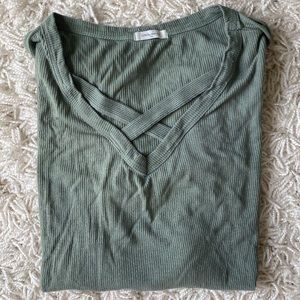 green crossover top!